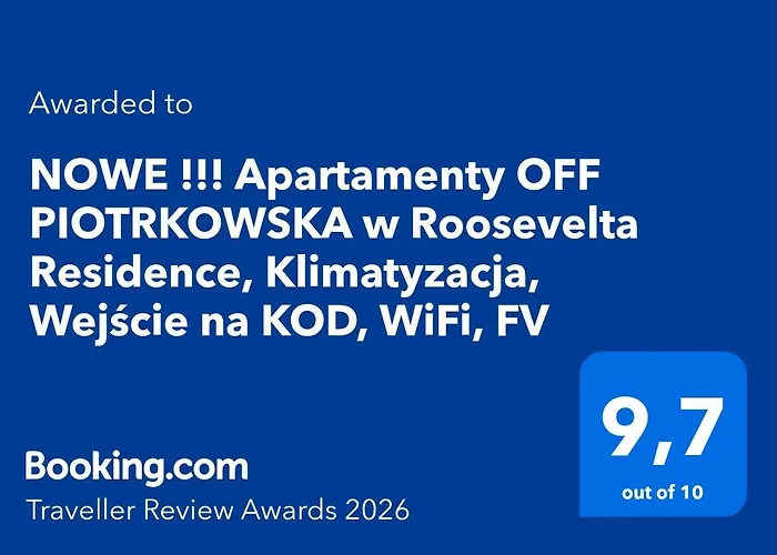Apartmán Off Piotrkowska W Roosevelta Residence, Klimatyzacja, Wejscie Na Kod, Wifi, Fv *